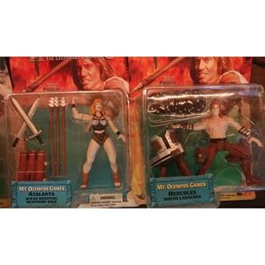 HERCULES LOT 3 MT OLYMPUS GAME FIGURES SEALED NIB MESOMORPH ATALANTA